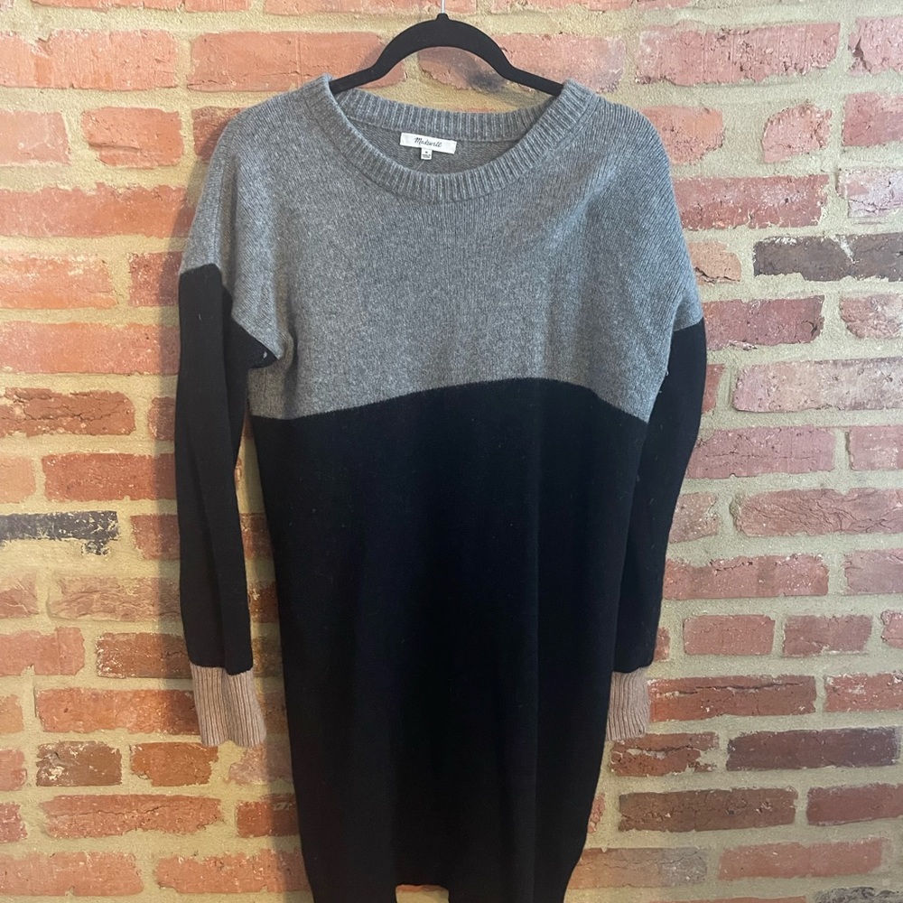 Madewell colorblock sweater dress